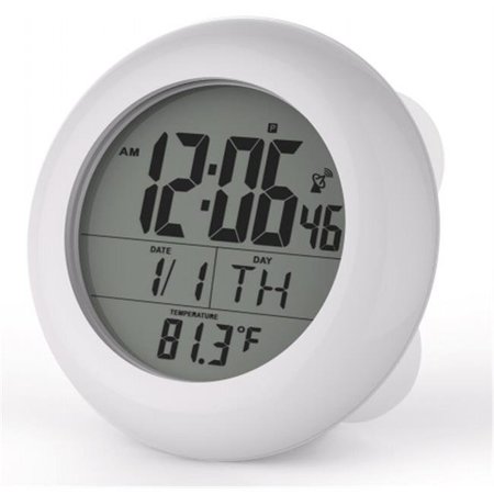 SONNET INDUSTRIES Sonnet Industries T-4691 Suction Cup Atomic Clock with 1.5 in. Numbers and Stand T-4691